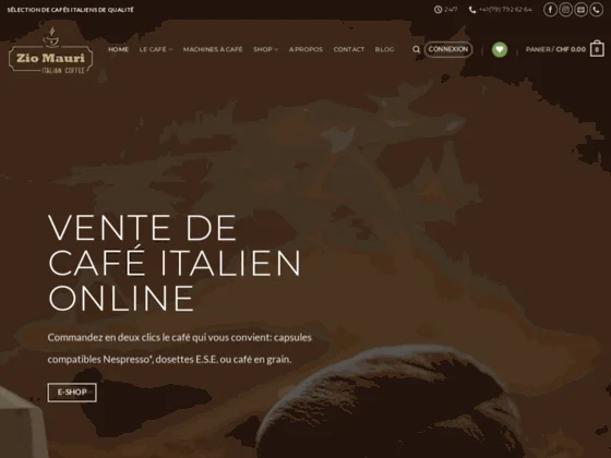 Vente en ligne de café Morosito