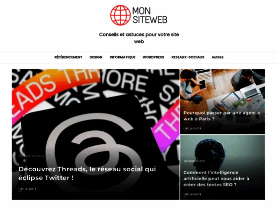 Conseil et astuce pour votre site web