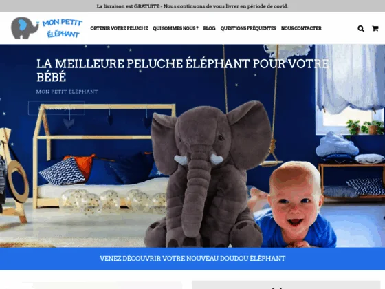 Peluche éléphant