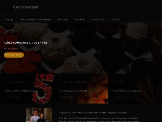 Boulangerie Dagbert : boulangerie pâtisserie à La Gaubretière près des Herbiers (85)