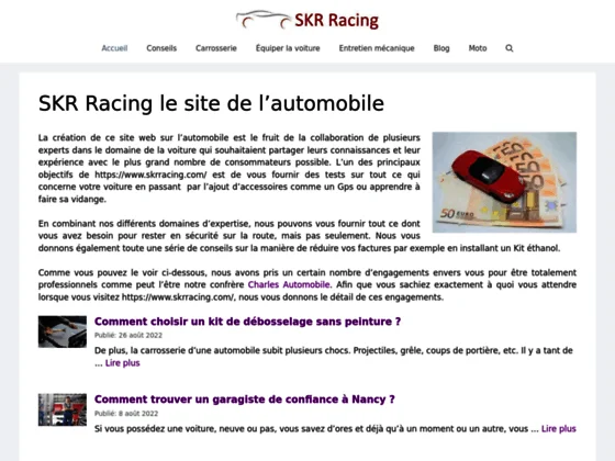 SKR Racing, portail d'information automobile
