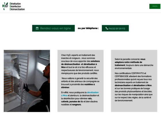 Entreprise de dératisation et désinsectisation dans la région de Nice (Alpes Maritimes)