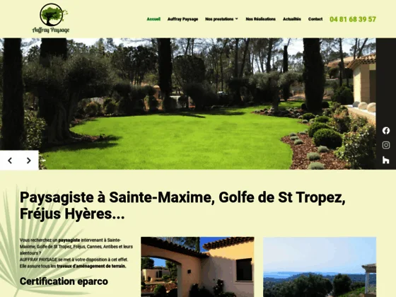 Sur Sainte-Maxime, Fréjus et les environs, contactez la société paysagiste