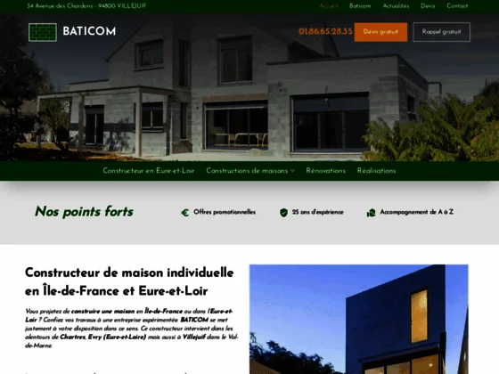 Une entreprise de construction expérimentée en Île-de-France