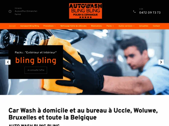  Intervenant dans toute la Belgique, la société AUTO WASH BLING BLING est à même de réalis