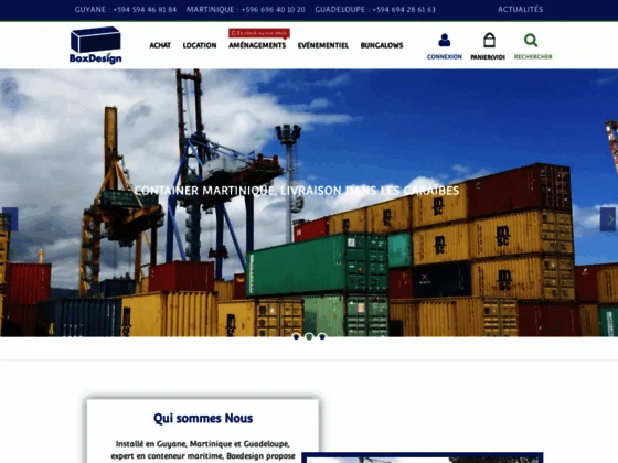 container en Martinique