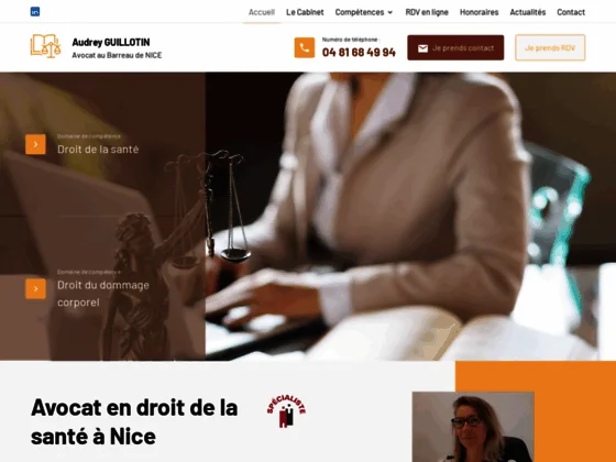 Intervenant à Nice, Maître GUILLOTIN est avocate en réparation du préjudice corporel