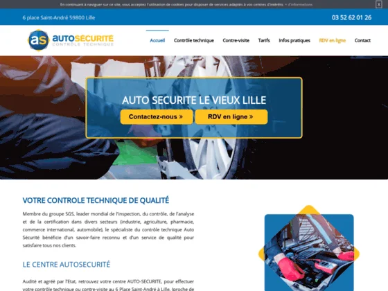 Centre de contrôle technique à Lille, Auto-sécurité