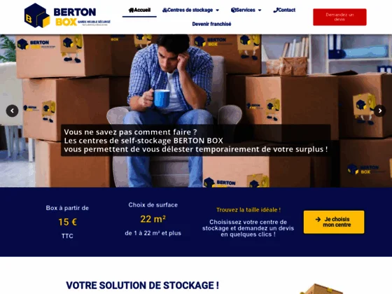 BERTON-BOX garde meuble et self stockage Orléans