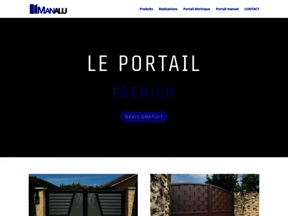 Manalu, le portail aluminium durable 