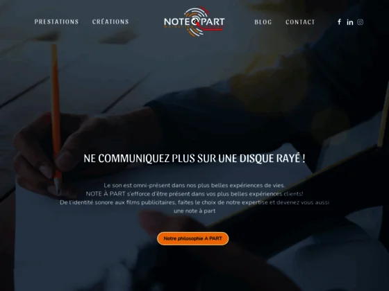 Marketing sonore, agence publicité - Note A Part