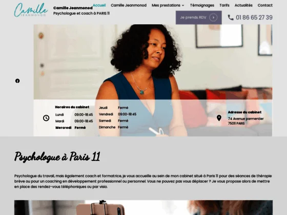 Camille JEANMONOD prend en charge les personnes souffrants au travail