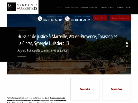 Pour la signification des actes, contactez l'étude d’huissier des Bouches