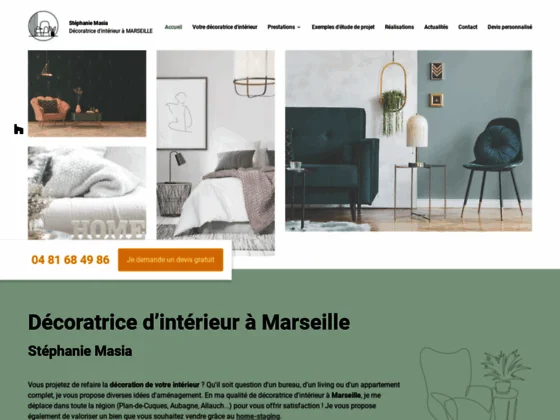 Décoratrice d'intérieur, stépahanie MASIA vous propose dé relooker votre habitat en répond