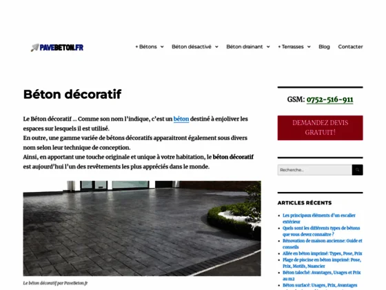 Optez pour un béton décoratif