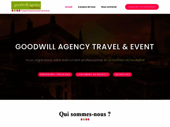Goodwill Agency Travel & Event - Créateur de voyages sur-mesure