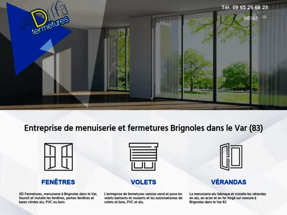 AD fermetures Entreprise de menuiserie