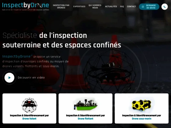 Inspection par drone volant