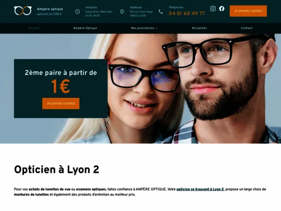 AMPERE OPTIQUE est à votre écoute pour vous proposer des montures adaptées à votre visage 