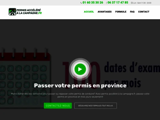 Passer son permis de conduire à la campagne