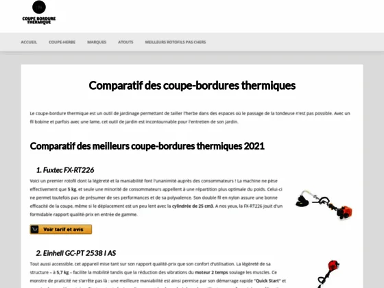 Comparatif de coupe-bordures à essence