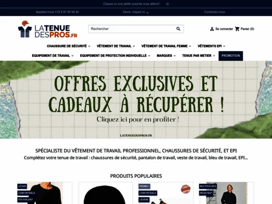 Boutique de chaussures de sécurité