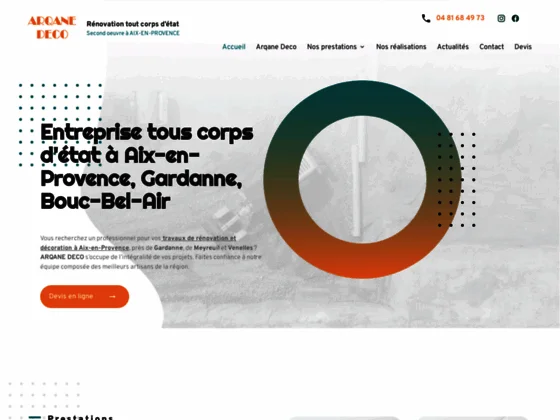 A Aix-en-Provence faites appel à votre entreprise Arqane Déco pour la rénovation de votre 