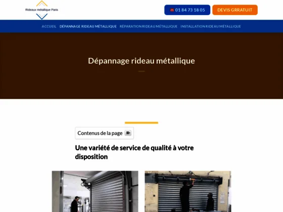 Installation Rideaux Métalliques