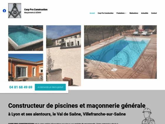 Sur Lyon, faites appel à l’entreprise CORP PRO CONSTRUCTION pour vos travaux de maçonnerie