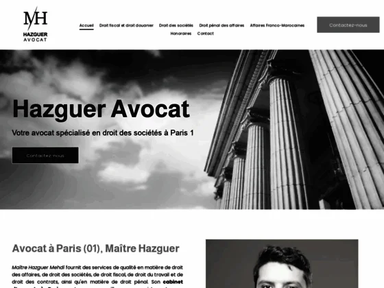 Avocat en droit douanier à Paris 01, Maître Hazguer 