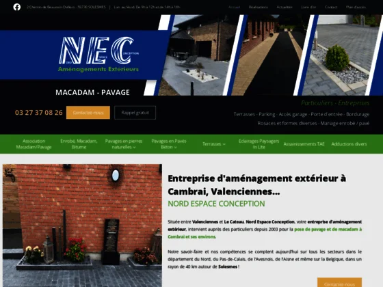 Entreprise d'aménagement extérieur à Cambrai