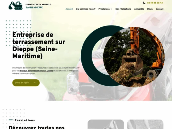 Pour l’aménagement de vos espaces verts sur Dieppe, contactez DUJARDIN MAURICE TP