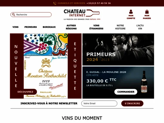Vente en ligne de vins de Bordeaux