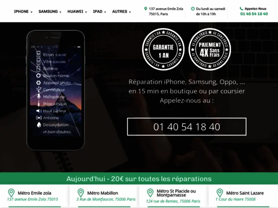 Réparation de téléphone à Paris