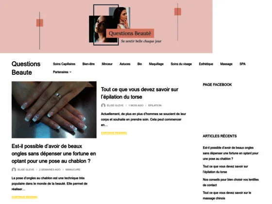 Questions beaute