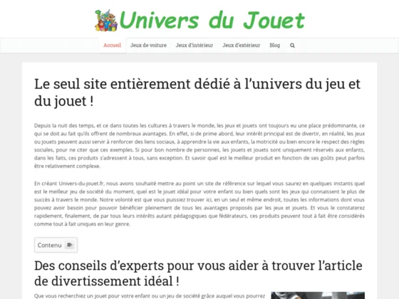 Univers du jouet