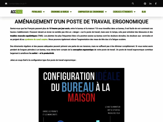 Configurez votre poste de travail à l'aide d'Accergo !
