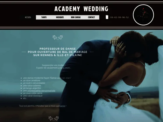 Cours de danse particulier à domicile pour mariage à Rennes et Ille-et-Vilaine (35)
