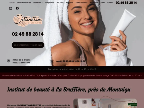 Profitez d'un soin du visage auprès d'un institut de beauté de qualité à La Bruffière