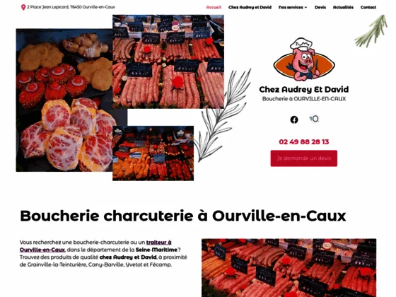 Chez Audrey et David, boucherie de vente de viandes et autres produits