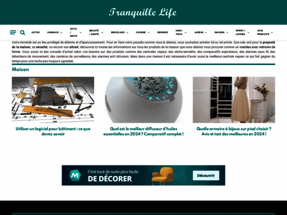 Tranquille Life, votre guide d'achat
