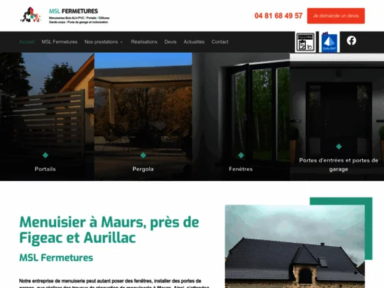 MSL FERMETURES, votre entreprise de menuiserie à Figeac
