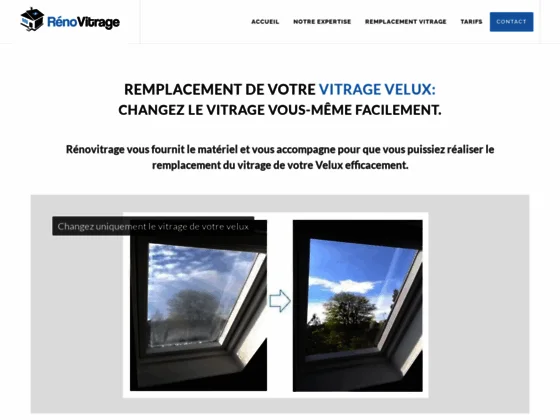 RENOVITRAGE - Vitre de remplacement pour velux