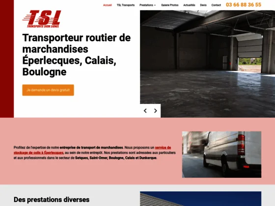 Transporteur routier de marchandise à Éperlecques