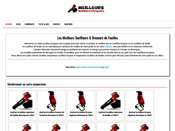 Les meilleurs souffleurs et broyeurs de feuilles