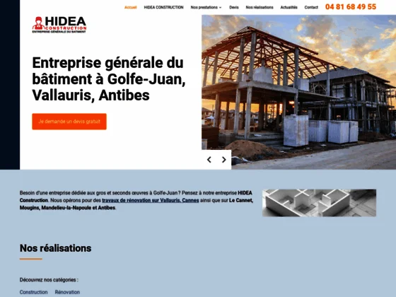 Entreprise de bâtiment à Golfe-Juan, Vallauris, Cannes et Antibes