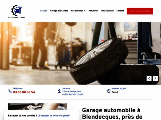 Garage des Landes à Blendecques, près de Saint-Omer
