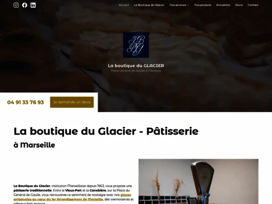 Venez découvrir des glaces artisanales à Marseille 1 dans la Boutique du Glacier