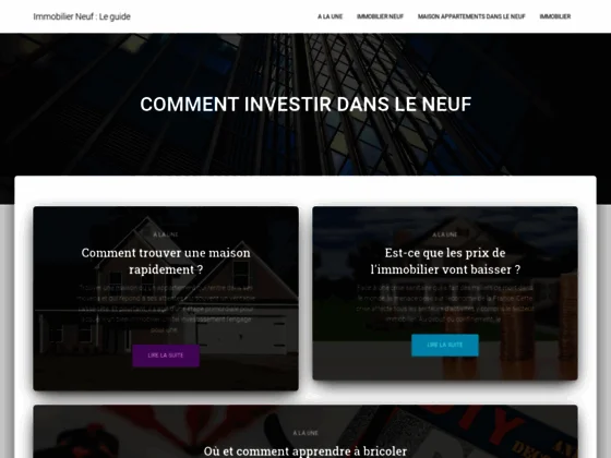 Immobilier Neuf, guide immobilier pour des choix parfaits