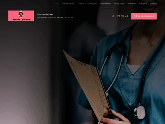 Pour vos soins d'hygiène à domicile, contactez Destrée, infirmière à Ham-sur-Sambre